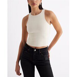 High Compression High Neck Cropped Tank - M